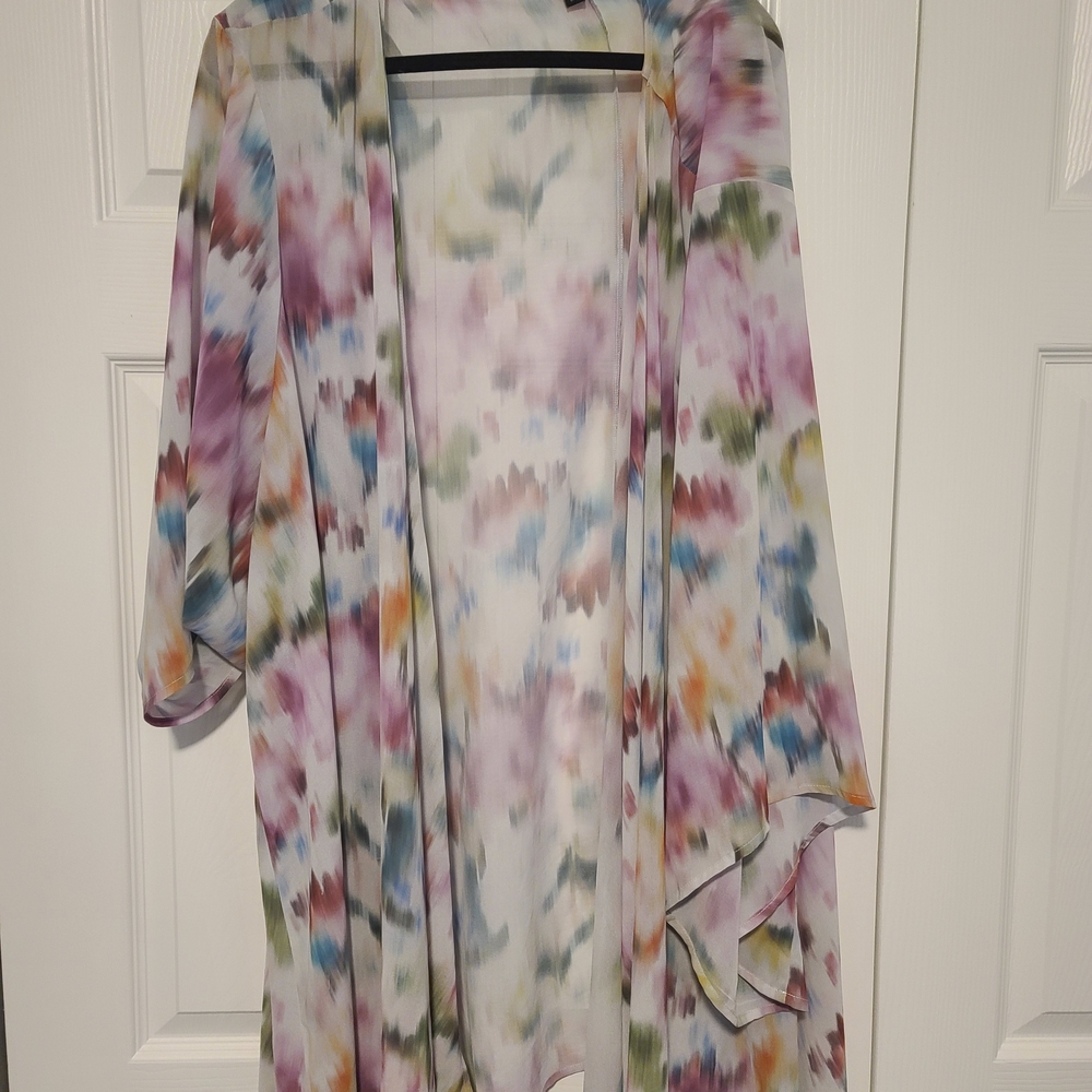 Torrid Multicolor Kimono Jacket